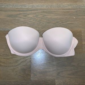 NUDE PINK 32C strapless bra